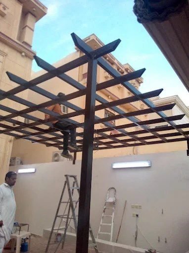 هيكل برجولة حديد